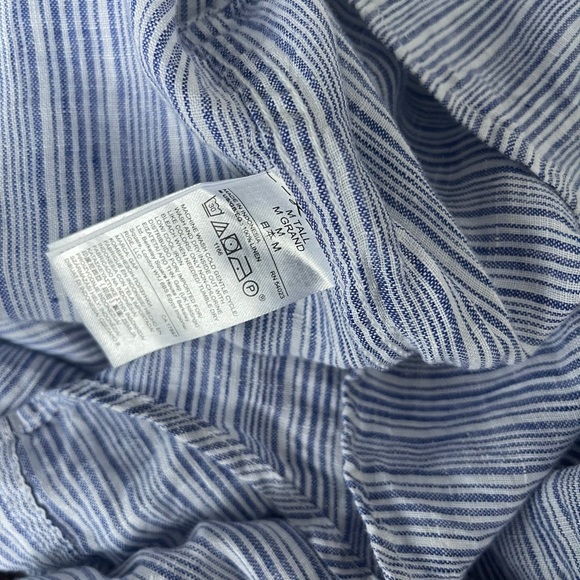 GAP LINEN BOYFRIEND  SHIRT - Picture 8 of 12